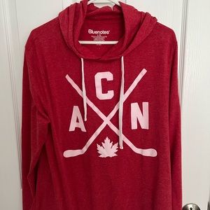 Red hoodie in Large size